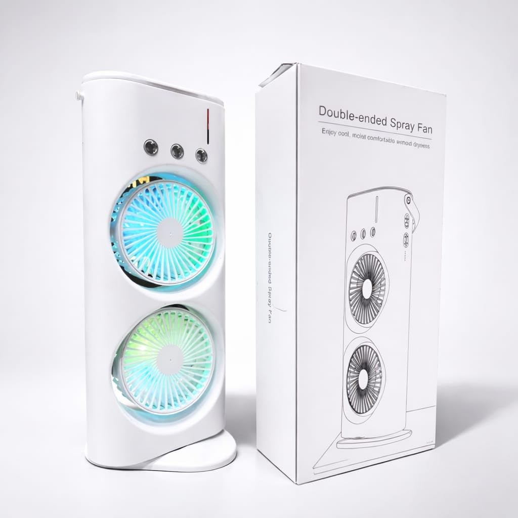 Portable Rechargeable Dual Fan