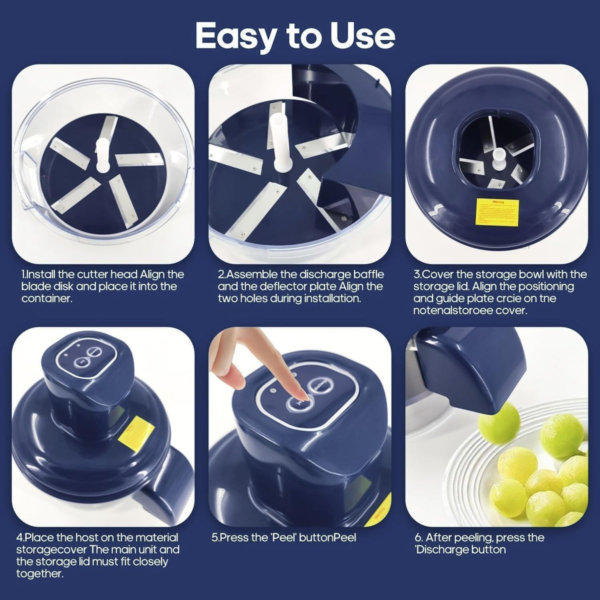 Electric Fruit & Vegetable Peeler – Effortless Peeling in Seconds