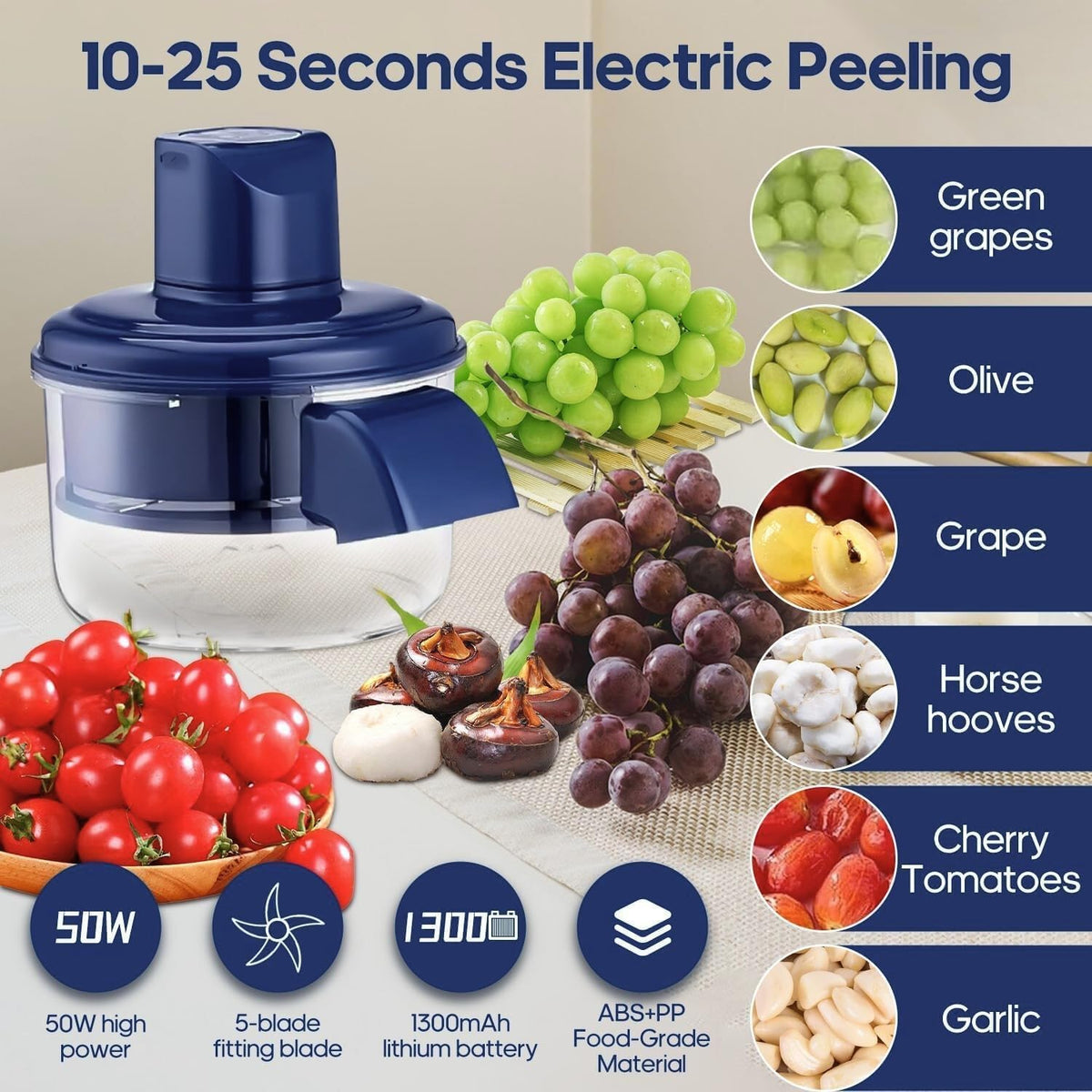Electric Fruit & Vegetable Peeler – Effortless Peeling in Seconds