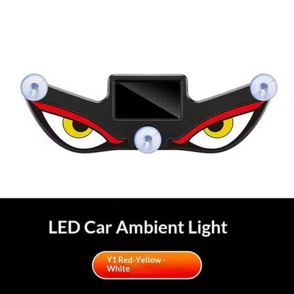 Solar Warning Light for Car – LED Eye Design with Smart Sensor & Wireless Multi-Mode Lighting